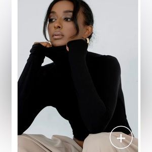 Re Ona black long sleeve turtleneck